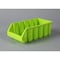 Basicwise Stackable Storage Bin, Plastic, Green, 3 in H, 4.5 in W, 8 in L, 2 PK QI003255G - alternate 7